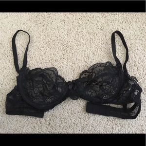 Victoria’s Secret Unlined Black Lace Bra
